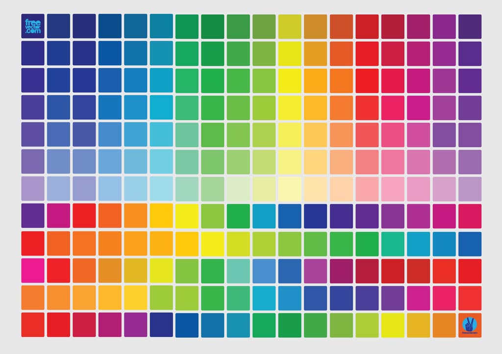 Vector Background Pattern Color Charts