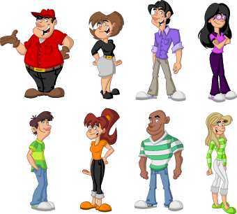 Vector Cartoon People