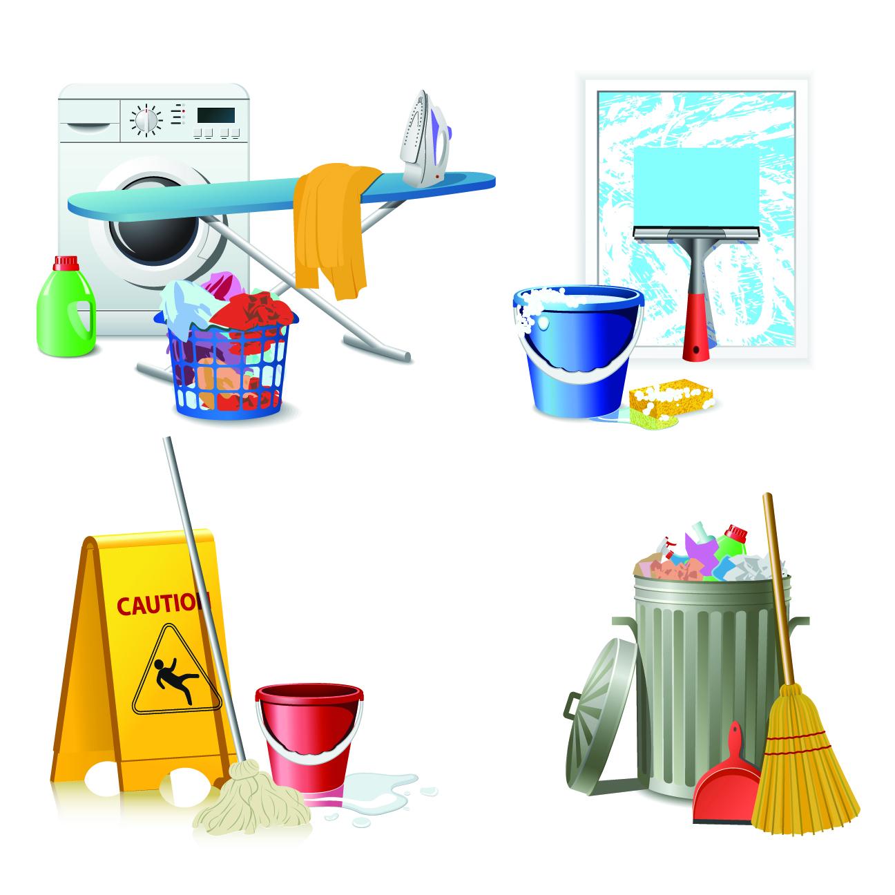 Vector Cleaning Supplies