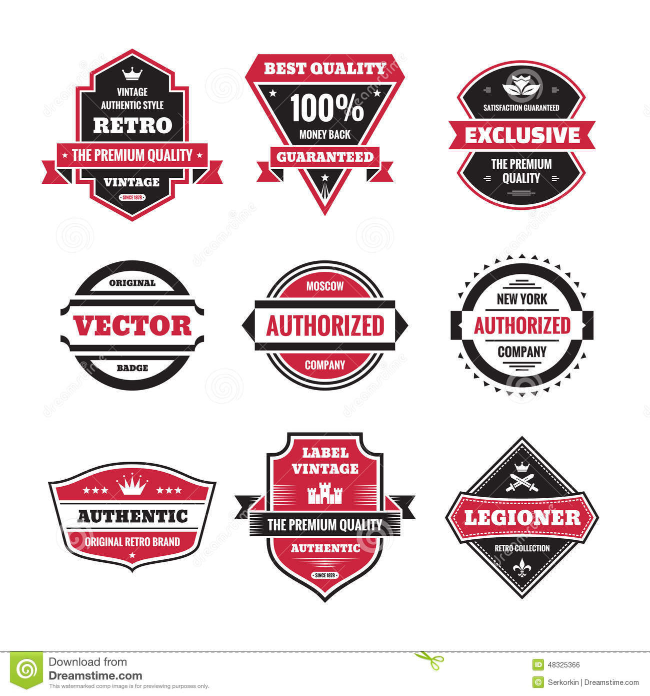 Vector Graphic Design Badges