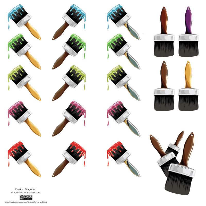 Vector Paint Brush Clip Art