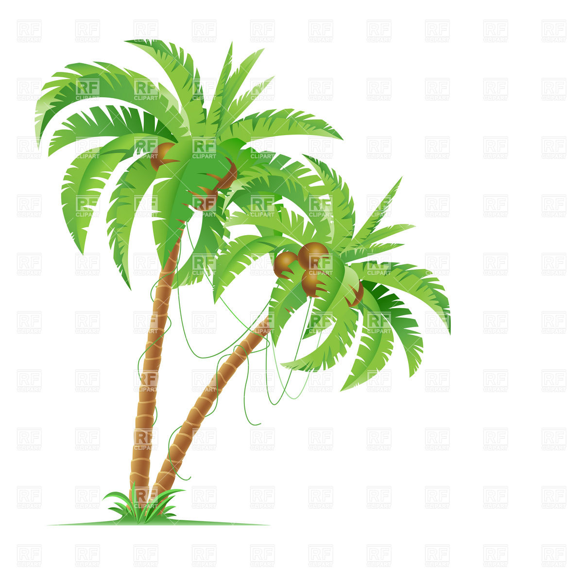 Vector Palm Tree Clip Art