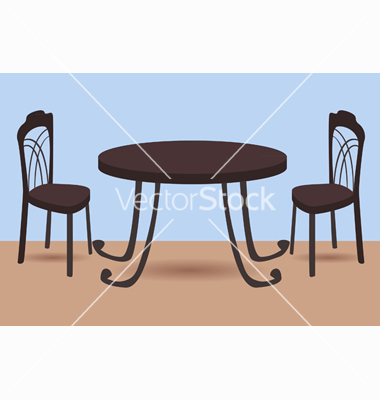 Vector Table and Chairs Vector Table and Chairs