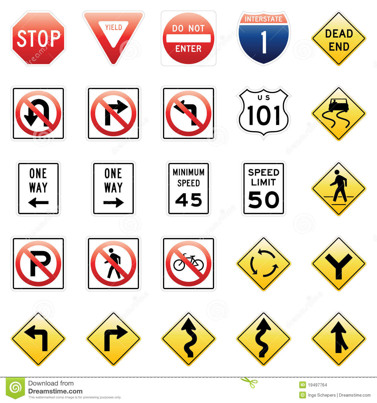 Vector Traffic Signs