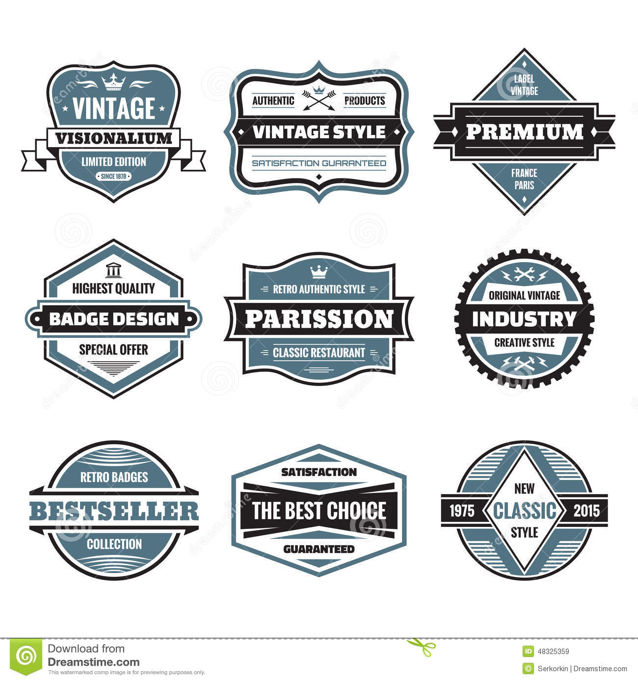 Vector Vintage Logos Graphic Design