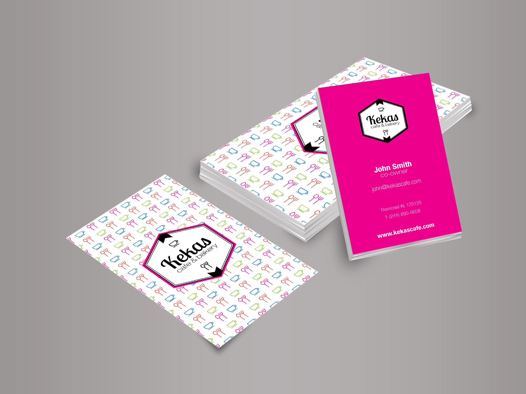 Vertical Business Cards Mockup Free