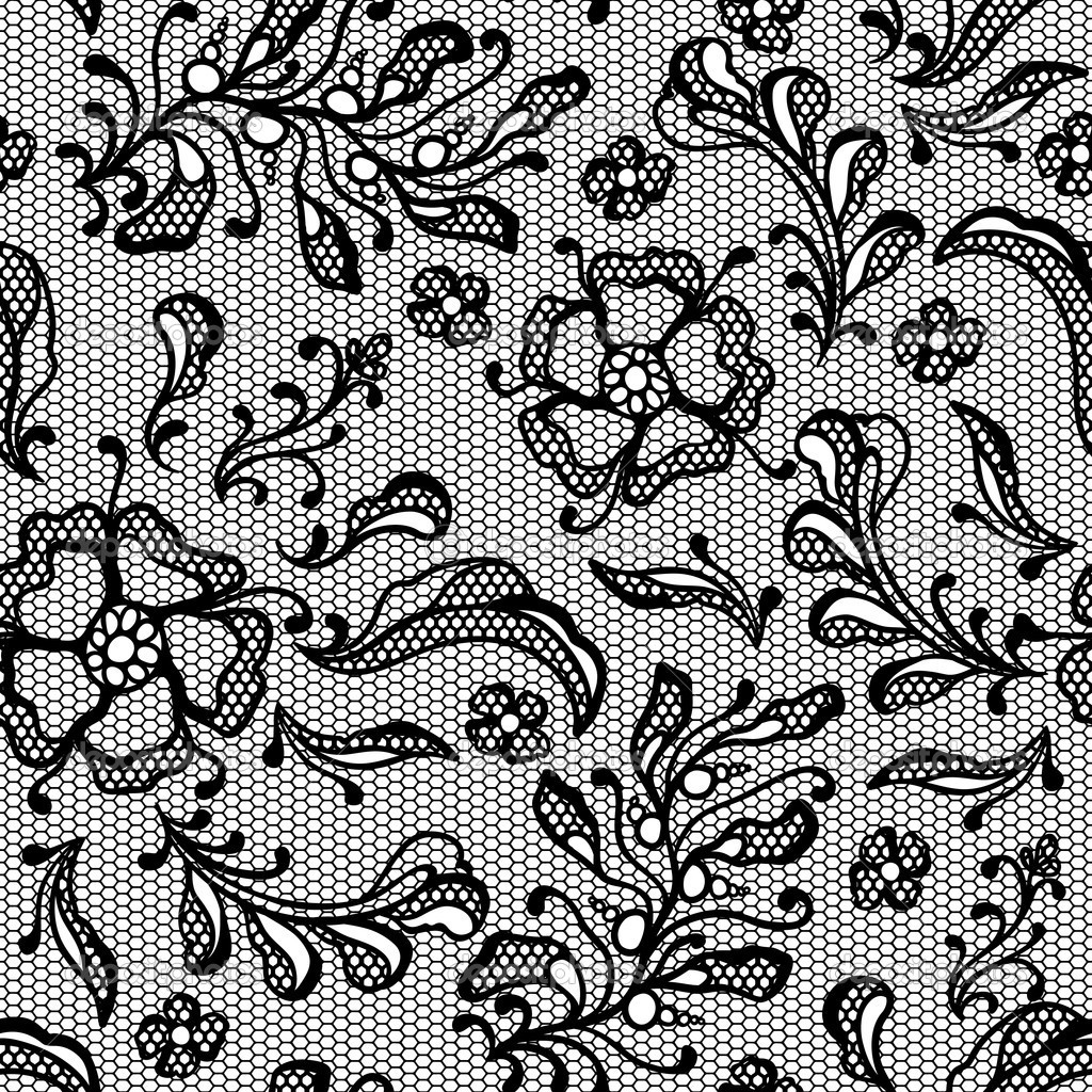 Vintage Flower Lace Vector