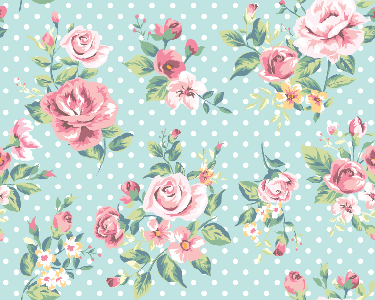 Vintage Flower Patterns Rose