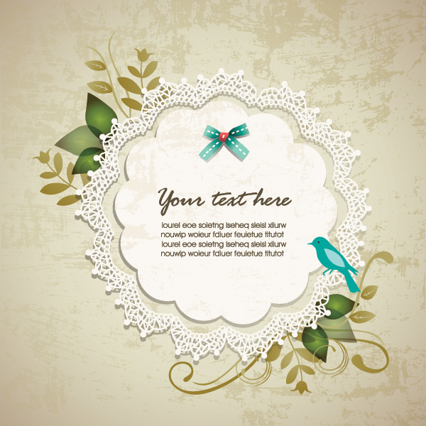 16 Lace Vintage Flower Vector Images