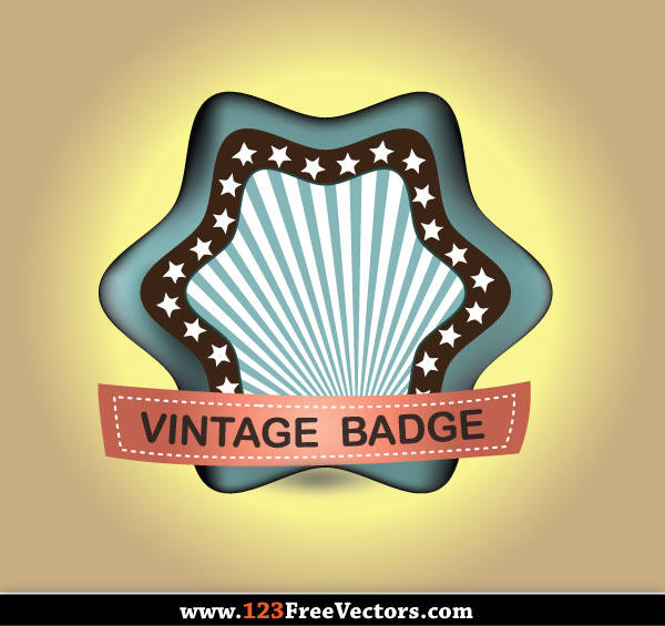 Vintage Retro Badge Vector Free