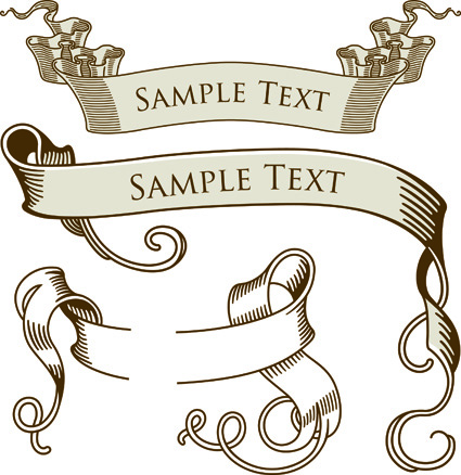 Vintage Ribbon Banner Vector