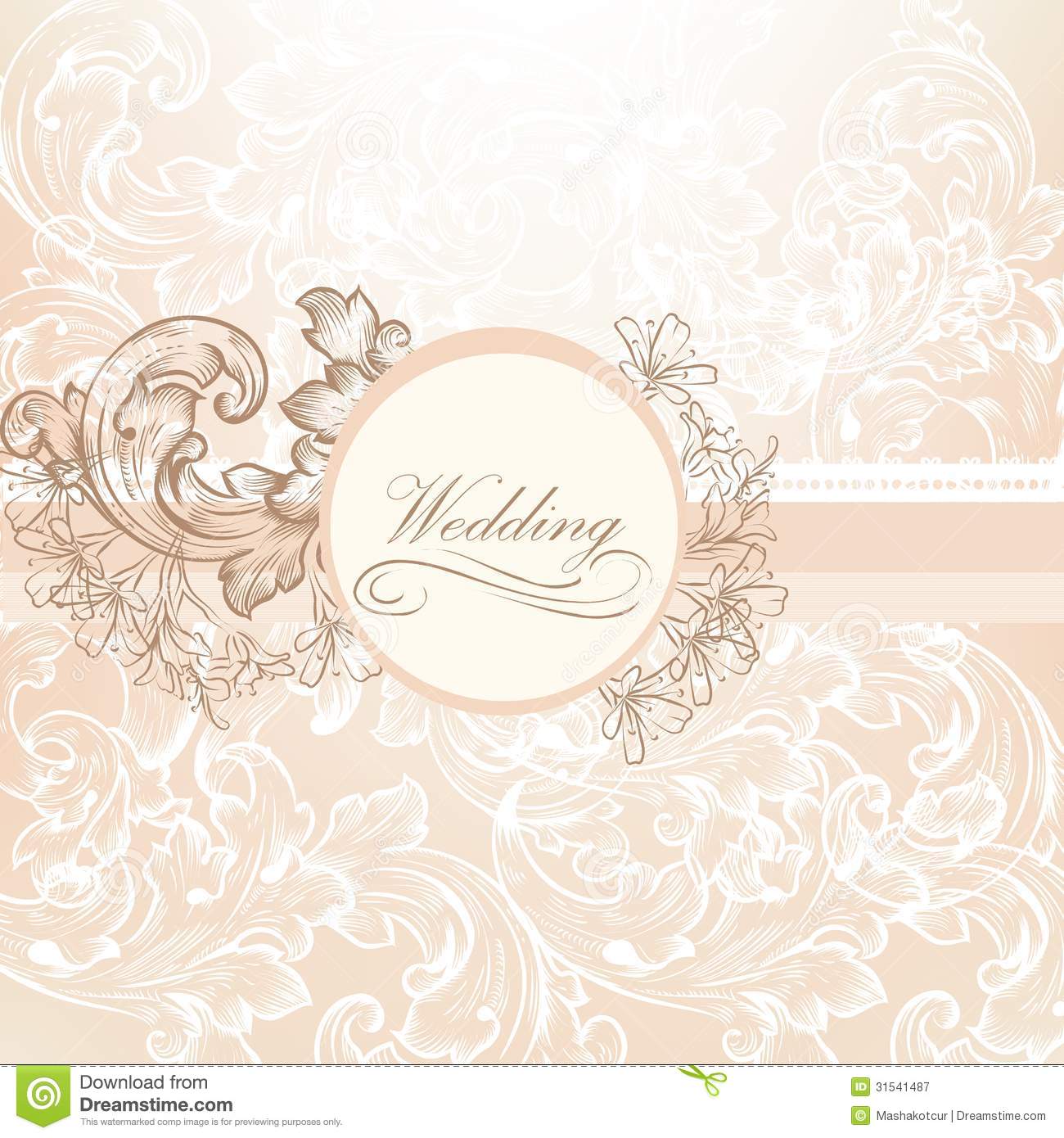 Vintage Wedding Vector