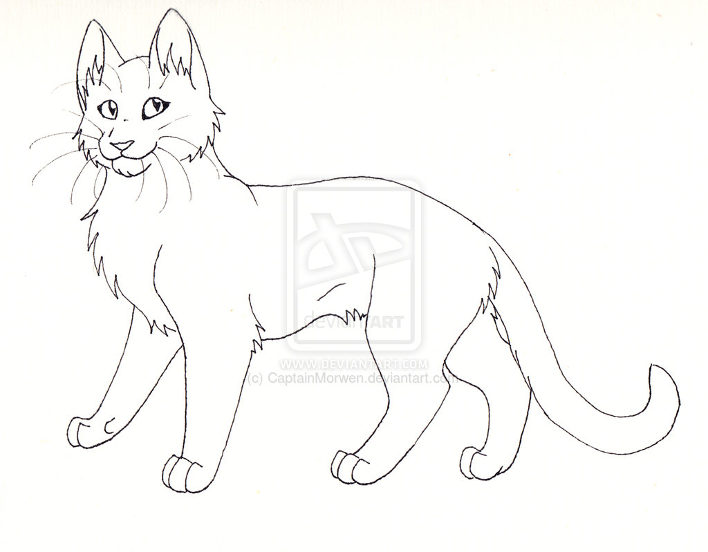 Warrior Cats Line Art