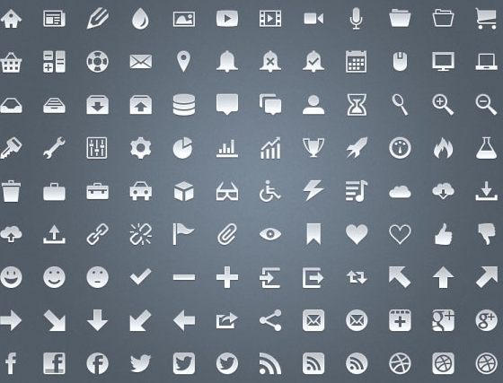 Web Icons PSD Free Download