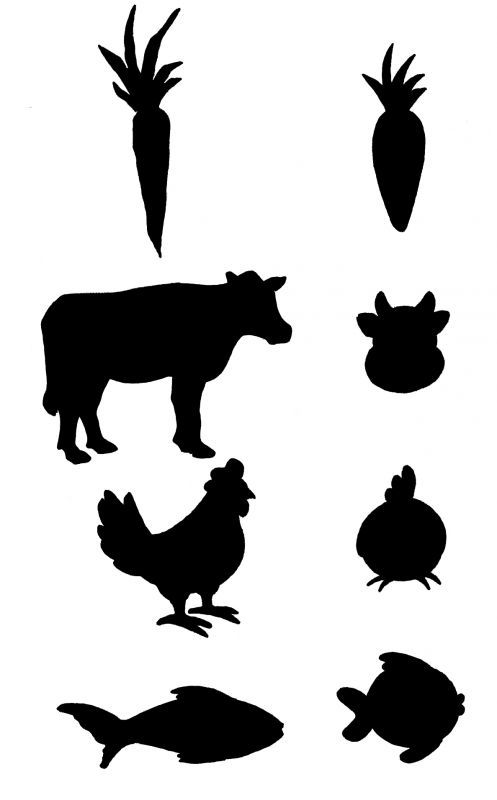 12 Place Card Food Icons Images