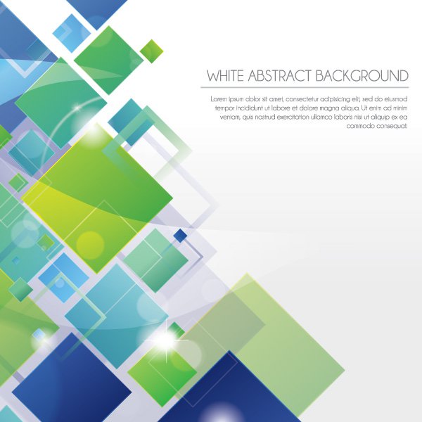 White Abstract Vector Graphics