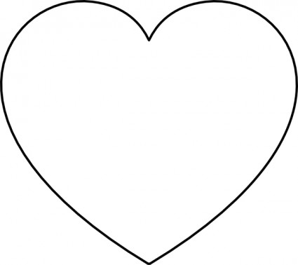 White Heart Clip Art Free