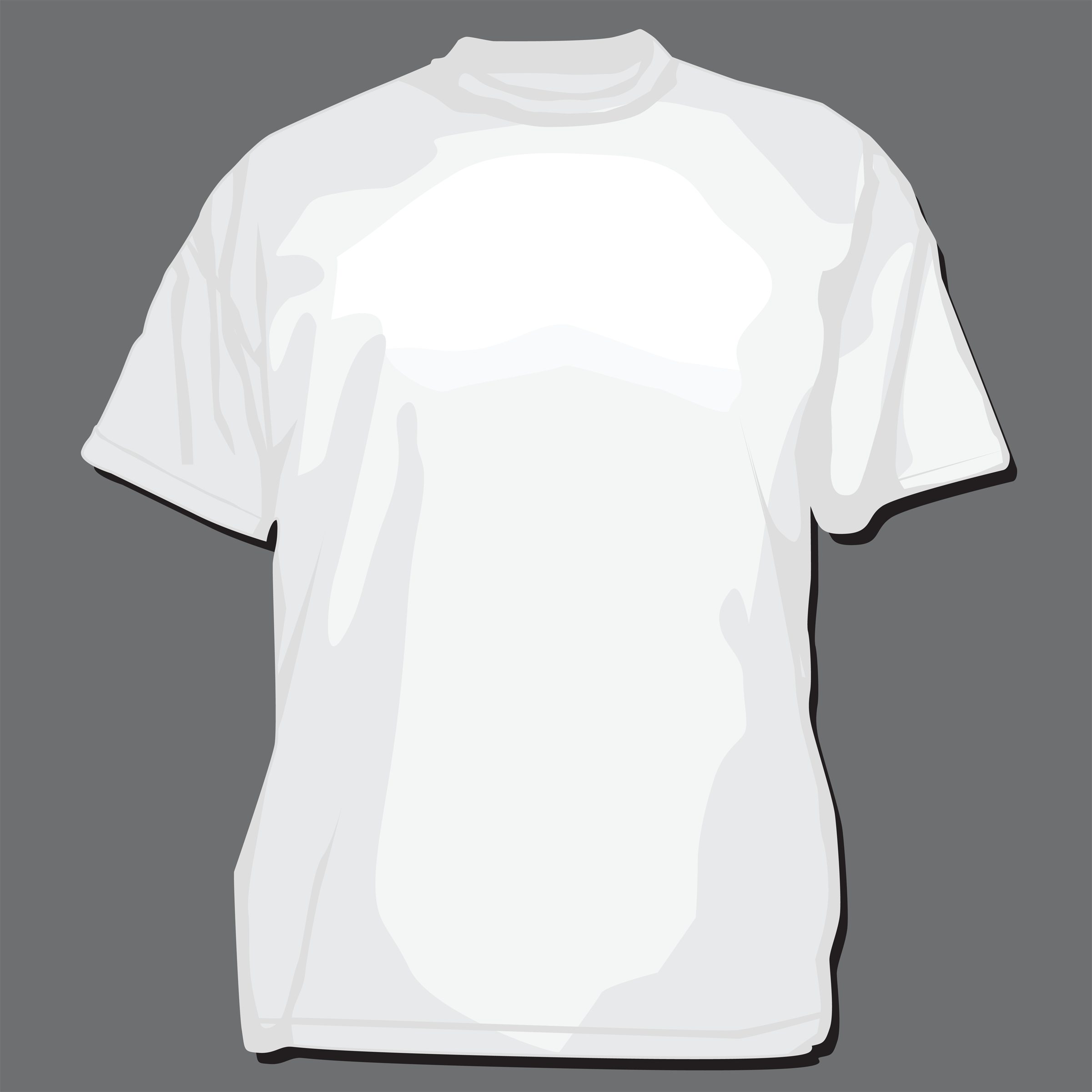 White Shirt Vector Template