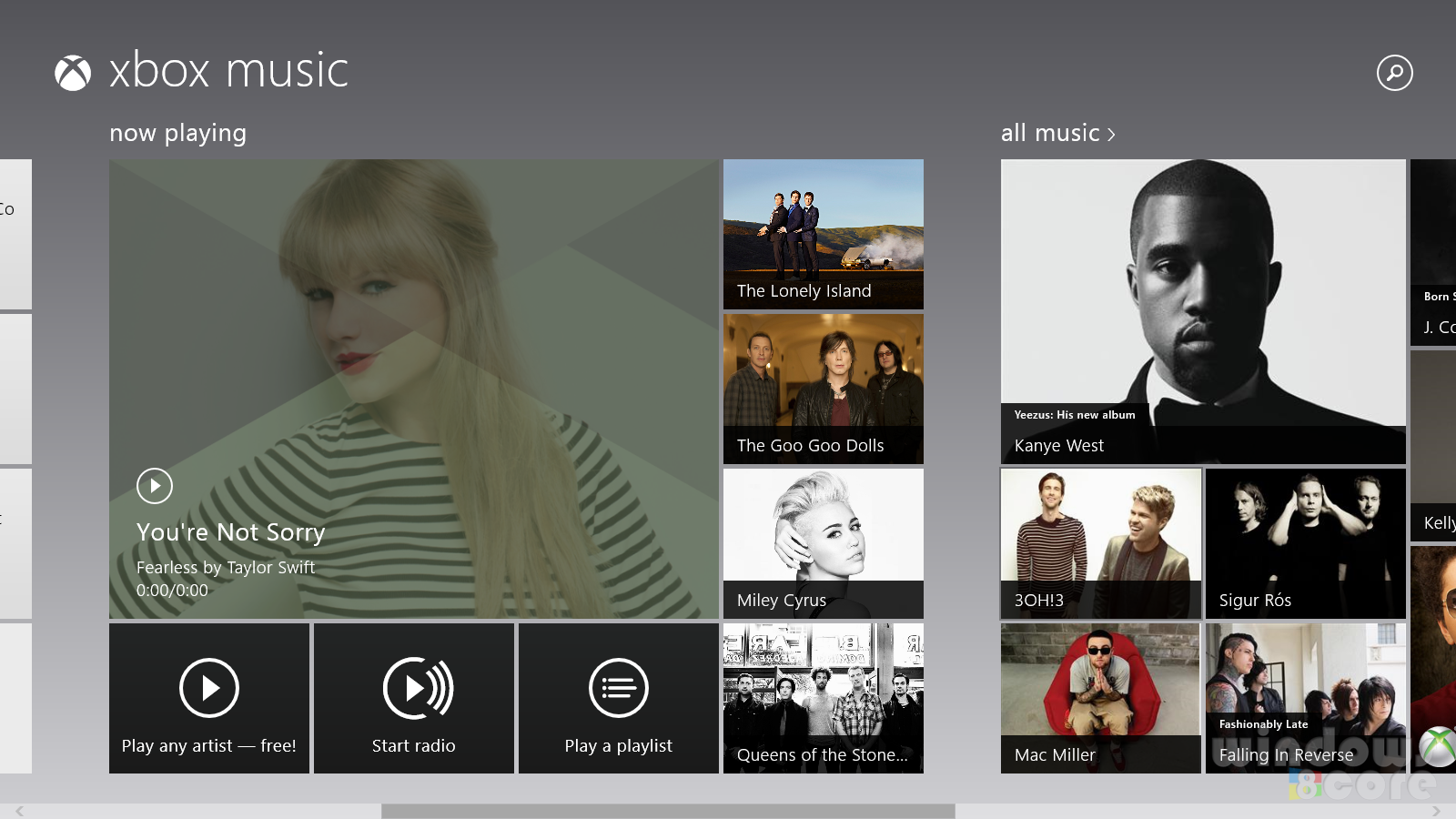 Xbox Music App Icons