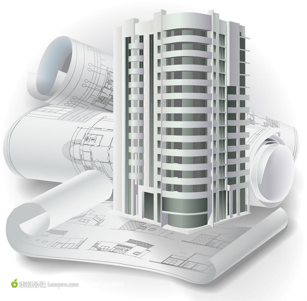 3D Building Construction Drawing