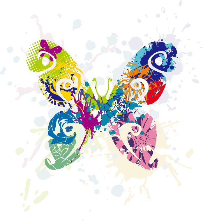 18 Butterfly Vector Graphics Images