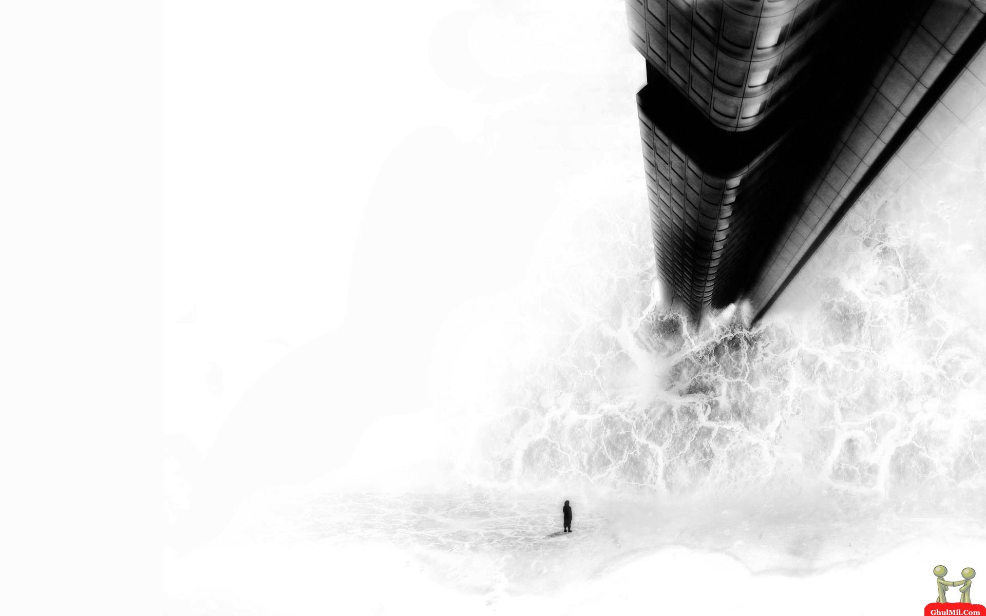 Amazing 3D Wallpapers Black and White