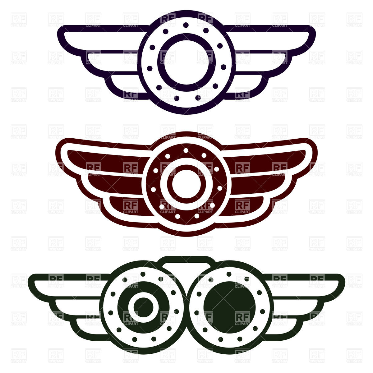 Aviation Wings Clip Art