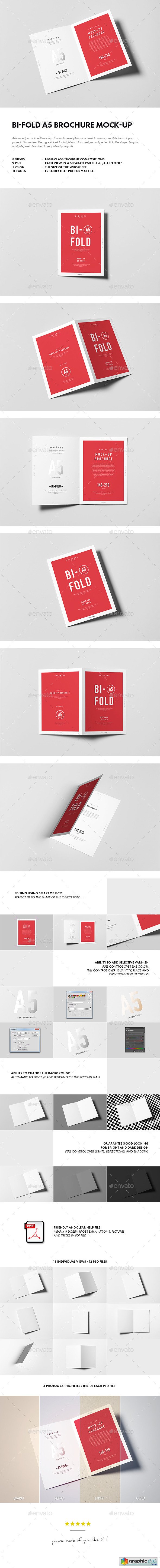 Bi Fold Brochure Mock Up