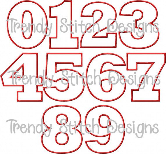 11 Fancy Font Number Block Images