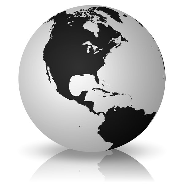 Black and White Globe