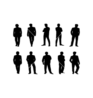 Black Silhouette People