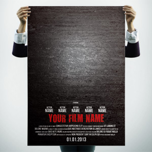 Blank Movie Poster Photoshop Templates Free