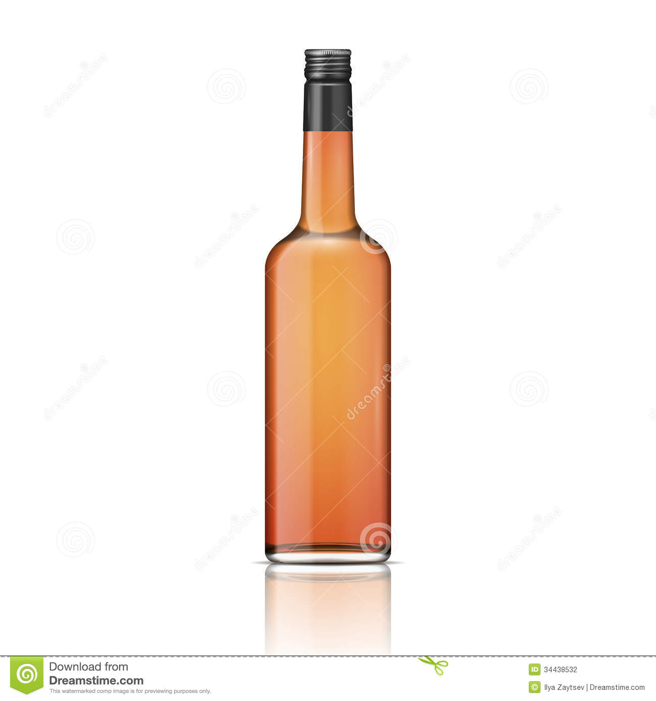 6 Whiskey Bottle Vector Images