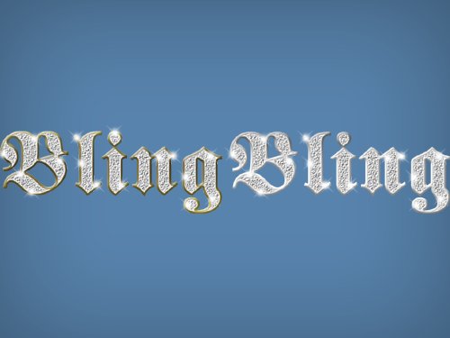 Bling Diamond Photoshop Text Fonts