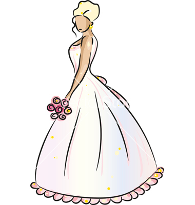 Blonde Bride Cartoon