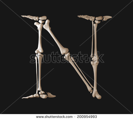 Bone Letter Alphabet