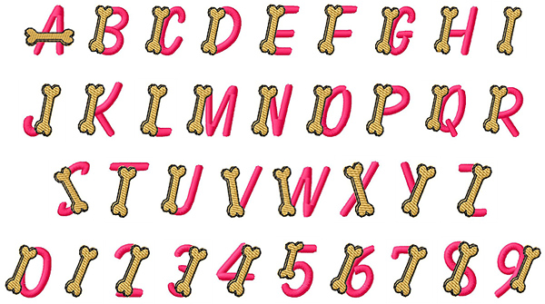 Bone Letters Font Bone Letters Font