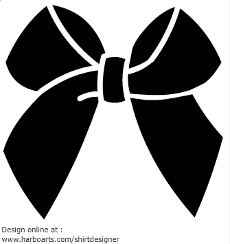 Bow with Ribbon Silhouette