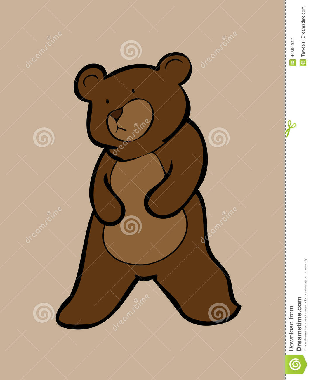 Brown Bear Standing