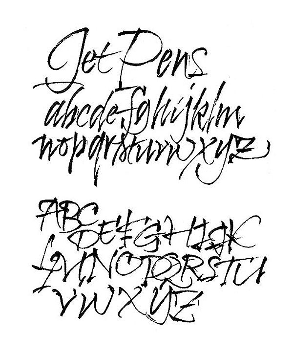 Brush Pen Calligraphy Font