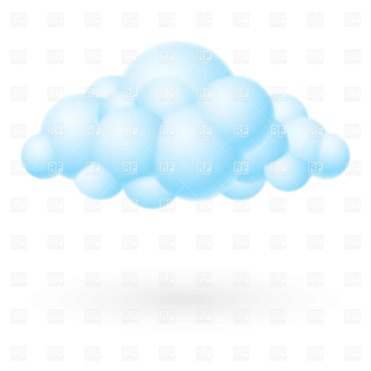 Bubbles Free Clip Art Cloud
