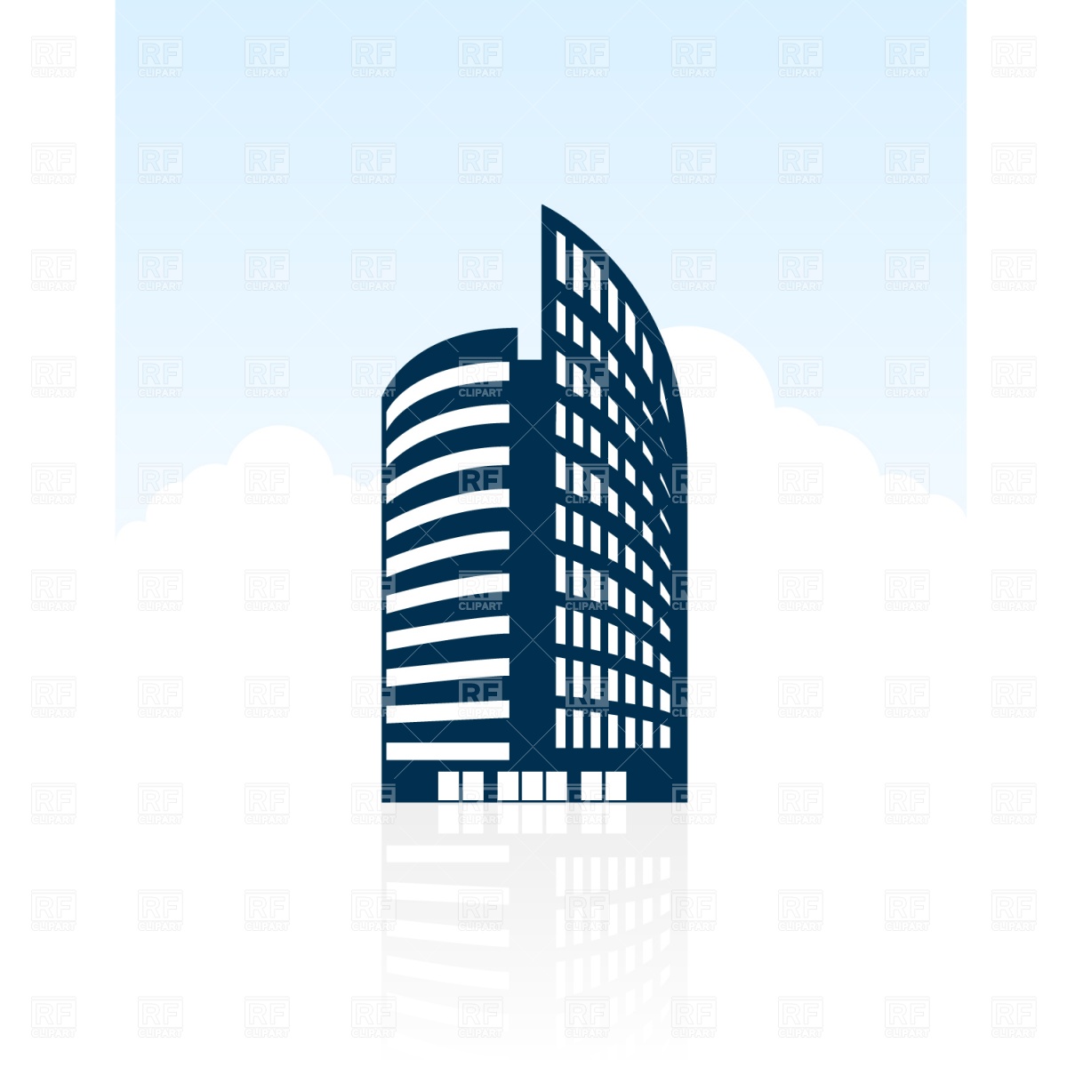 Building Silhouette Vector
