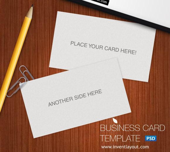 12 Business Card Mockup PSD File Images