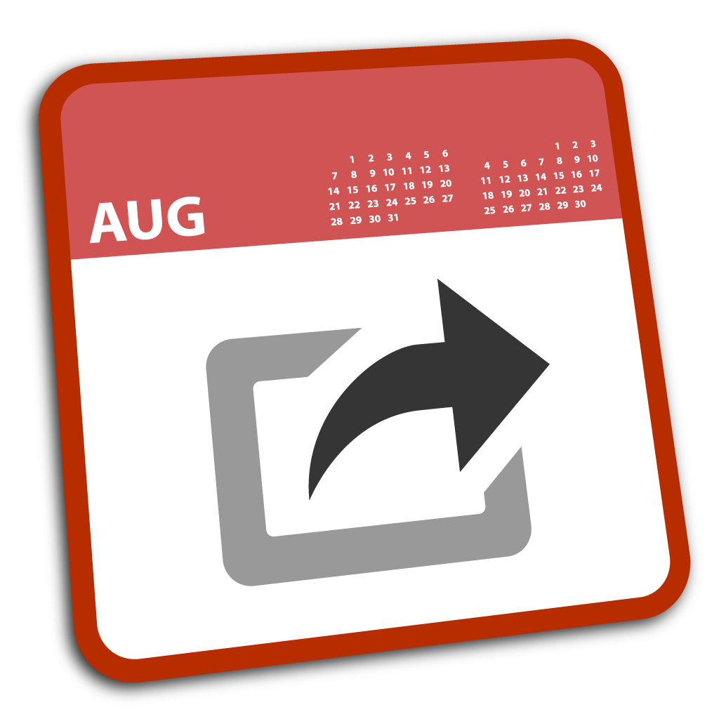 Calendar App Icon Black