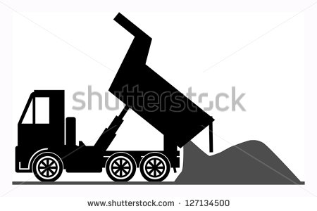 Cartoon Dump Truck Vector