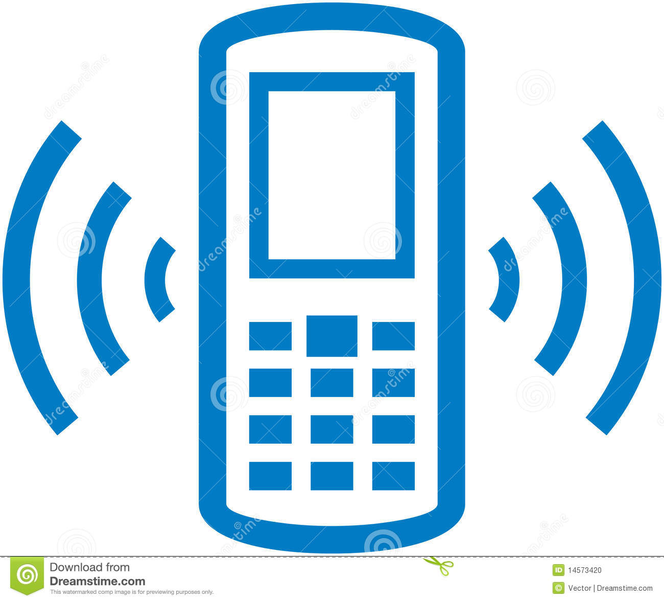 12 Cell Phone Vector Images