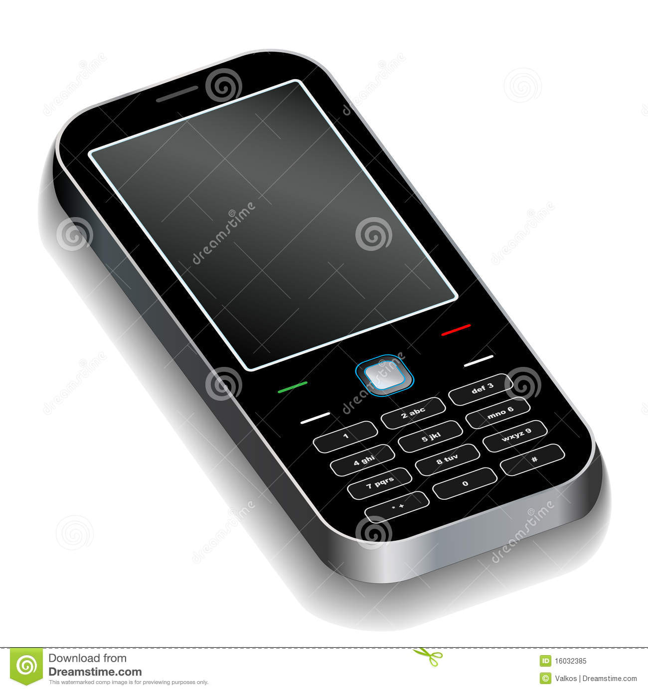 Cell Phone Vector Illustration Cell Phone Vector Illustration