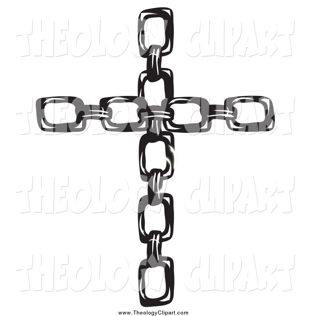 Christian Cross Clip Art Black and White