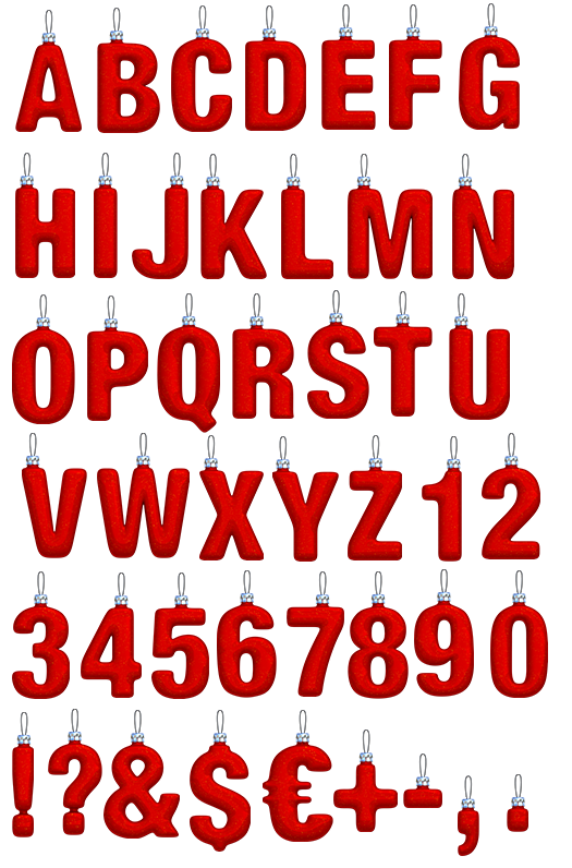 Christmas Alphabet Letters Fonts