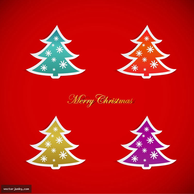Christmas Tree Vector Art Free Download